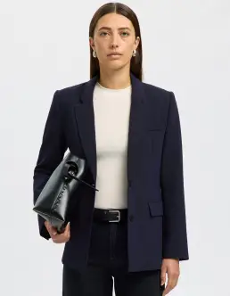 SELECTED RITA LS KLASSISK BLAZER - DARK SAPPHIRE - Blazere