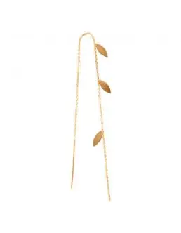 STINA A THREE LEAVES EARRING SINGLE - GOLD - STINE A