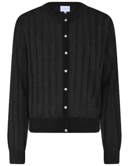 LA ROUGE ANETTE CARDIGAN - BLACK - Cardigan