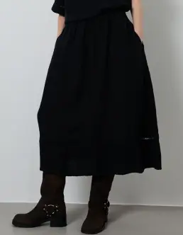 LA ROUGE LONE NEDERDEL - BLACK - Hør styles