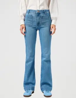 WRANGLER FLARE JEANS - VELVET SKY - Jeans