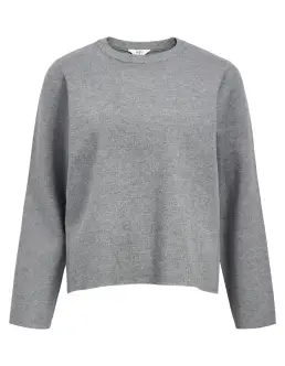 OBJECT REYNARD SQURE O-NECK - MEDIUM GREY MELANGE - Strik