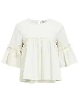 OBJECT HOPE IRA BLUSE - WHITE SAND - Bluser & Skjorter