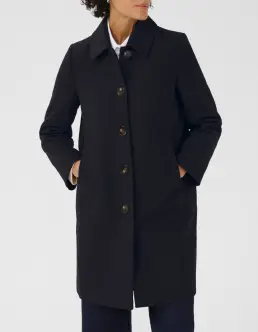 PART TWO KAMILLAS ULDFRAKKE - DARK NAVY - PART TWO