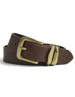 MARKBERG ADLEY BÆLTE - DARK BROWN W. BR. GOLD - MARKBERG