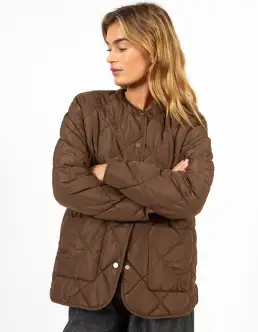 CC HEART ASTA JAKKE - CHOCOLATE BROWN - MÆRKER