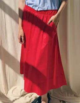 LA ROUGE VILMA NEDERDEL - RED - Nederdele