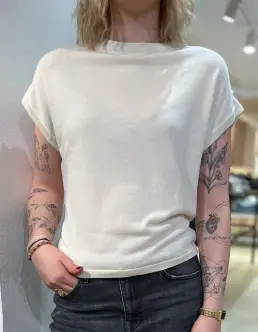 SIBIN LINNEBJERG INES STRIK - OFF WHITE - Strik