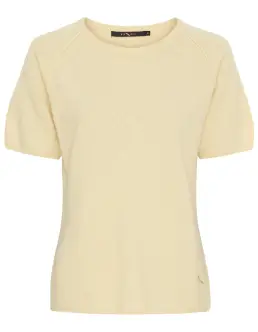 BUTTERFLY COPENHAGEN FINSTRIKKET T-SHIRT - FRENCH VANILLA - Nyheder