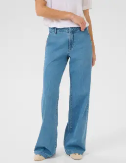 MY ESSENTIAL WARDROBE 30 THE LARA PANTS - MEDIUM BLUE WASH - Jeans