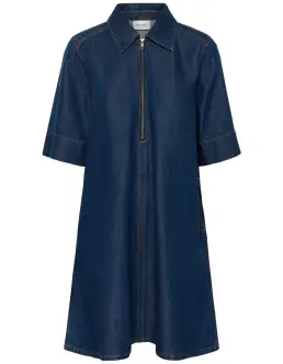 MY ESSENTIAL WARDROBE MALO KJOLE - DARK BLUE UN-WASH - Nyheder