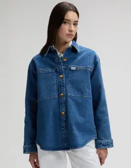 LEE UTILITY OVERSHIRT - STICKING POINT - Nyheder