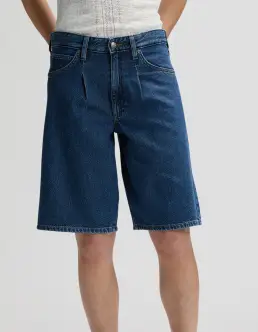 LEE DRAPEY JORT SHORTS - OVERT WASH - Nyheder