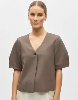 OBJECT LISA S/S TOP - MOREL - Bluser & Skjorter