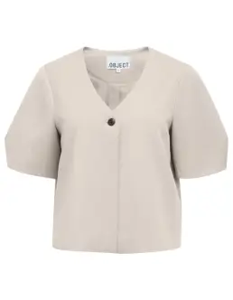 OBJECT LISA S/S TOP - HUMUS - Bluser & Skjorter