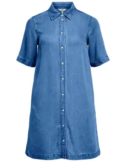 OBJECT FRAME DENIM KJOLE - MEDIUM BLUE DENIM - Nyheder