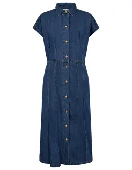 FREEQUENT ALIA DENIMKJOLE - MEDIUM BLUE DENIM - Nyheder