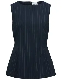 OBJECT KASJA SL PEPLUM TOP - SKY CAPTAIN - Nyheder
