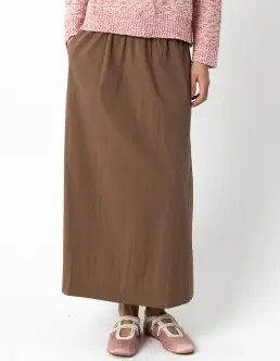 COSTER COPENHAGEN PHOEBE MAXI NEDERDEL - MOCCA MOUSSE - Nederdele