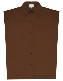 LA ROUGE PIA SKJORTE - DARK BROWN - Nyheder