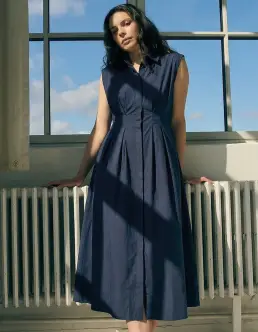 LA ROUGE VILMA KJOLE - NAVY - Nyheder