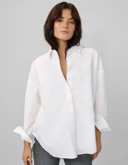 MY ESSENTIAL WARDROBE 03 THE BOXY SHIRT - BRIGHT WHITE - Workwear Essentials