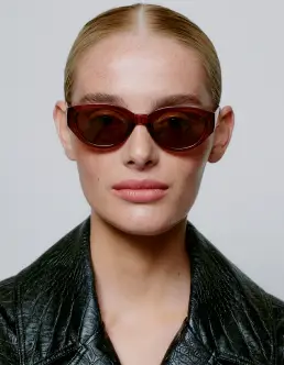 A. KJ&AElig;RBEDE WINNIE SOLBRILLER - BROWN TRANSPARENT - 