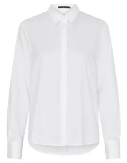 BUTTERFLY COPENHAGEN AURORA BAMBUS SKJORTE - WHITE - 