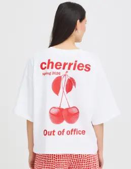 ICHI NICA T-SHIRT - CLOUD DANCER - 